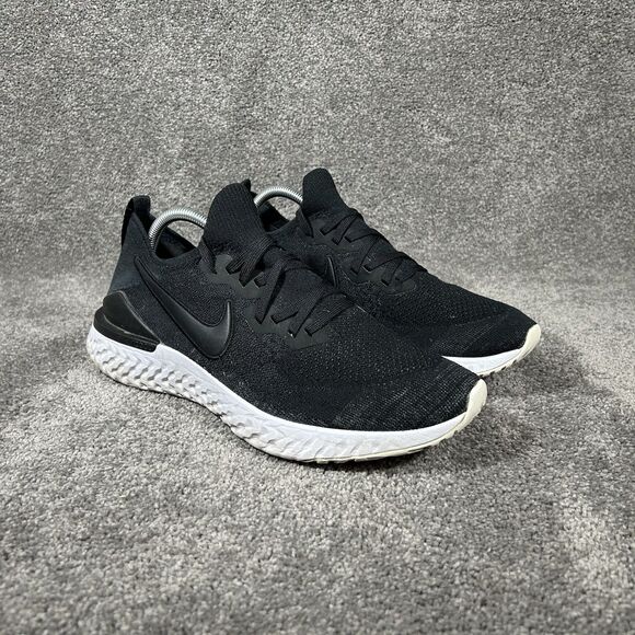 Nike Epic React Flyknit 2 BQ8928-002 Men’s Sz 11 Black White Running Shoes Used main image 14